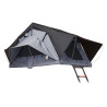 Tente de toit souple dépliante légère Vickywood Small Willow 140 grise vue de 3/4