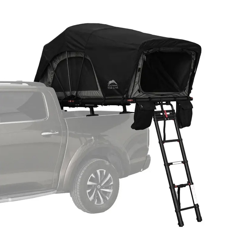 Tente de toit Wild Land Lite Cruiser 120 Pro installée sur benne de pick-up
