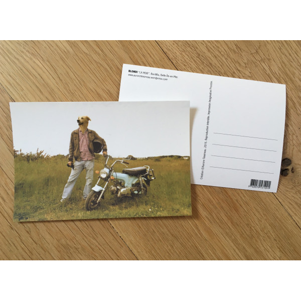 Kombishop lifestyle carte postale de voyage mobylette Belle-île