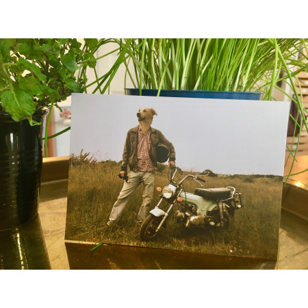 Kombishop lifestyle carte postale de voyage mobylette Belle-île Bordilla