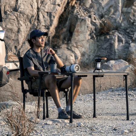 Table de camping pliable et portable Wildland aluminium MTS-C pour les bivouacs