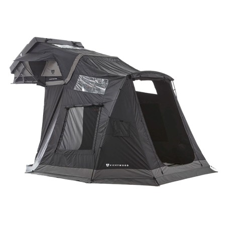 Annexe pour tente de toit Mighty Oak Light 165 grise Vickywood avec large porte