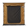 Tente annexe / tent-room, coloris camel, adaptable sur marquise Vickywood accessoire pour tente de toit vue de face