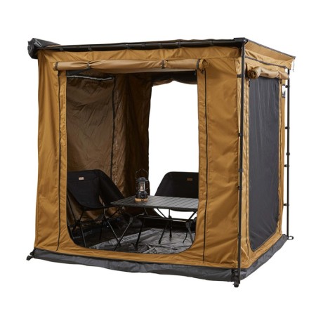 Tente annexe / tent-room, coloris camel, adaptable sur marquise Vickywood accessoire pour tente de toit