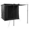 Tente annexe / tent-room, coloris noir, adaptable sur marquise Vickywood accessoire pour tente de toit avec toit ouvert
