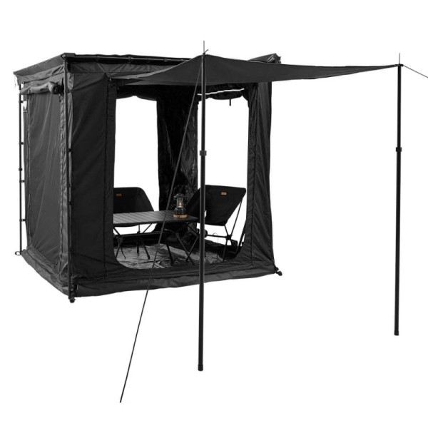 Tente annexe noire adaptable sur marquise Vickywood