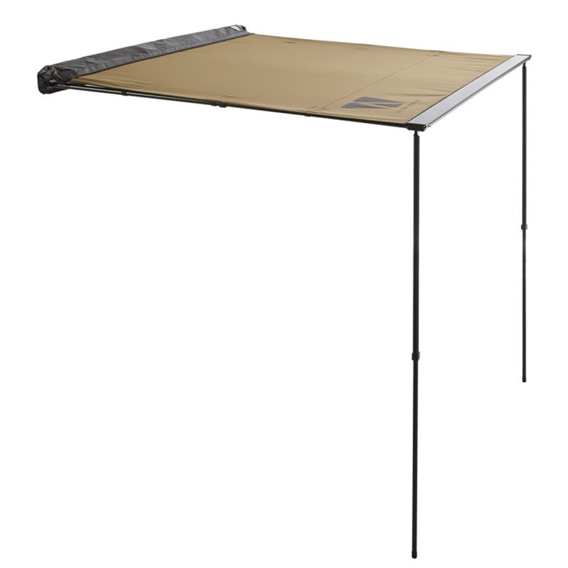 Marquise Vickywood store latéral camel pour camping vanlife tente de toit