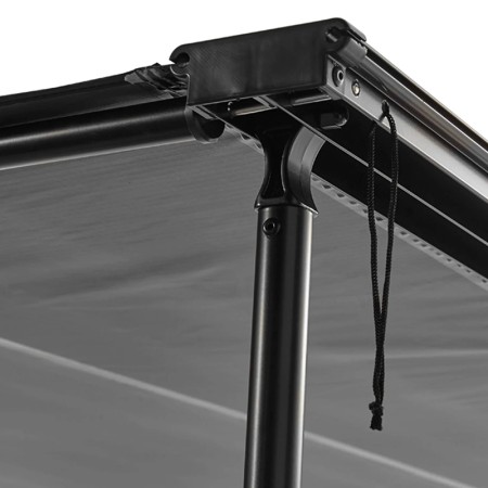 Marquise universelle Vickywood store latéral gris vue angle