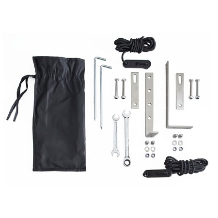 Marquise universelle Vickywood store latéral gris visserie