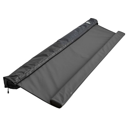 Marquise universelle Vickywood store latéral gris déroulée