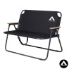 banquette de camping 2 places pliante aluminium et bois Black Tree