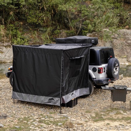 Auvent latéral ultra‑léger avec parois amovibles Wild Land Kombishop indispensable en camping