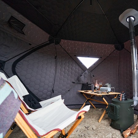 Wild Land tente d'appoint isolée pour la pêche et le camping Star Hub intérieur spacieux