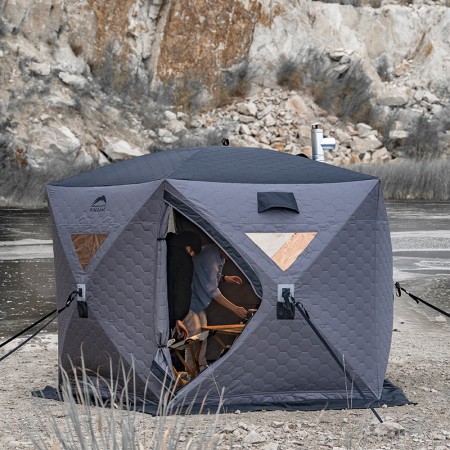 Toile supérieure pour tente d'appoint isotherme de camping ou de pêche WildLand Ice Hub 500 pour les conditions pluvieuses