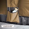 Vickywood Mighty Oak light 165 tente de toit hybride ABS à coque coloris camel avec pochette de rangement