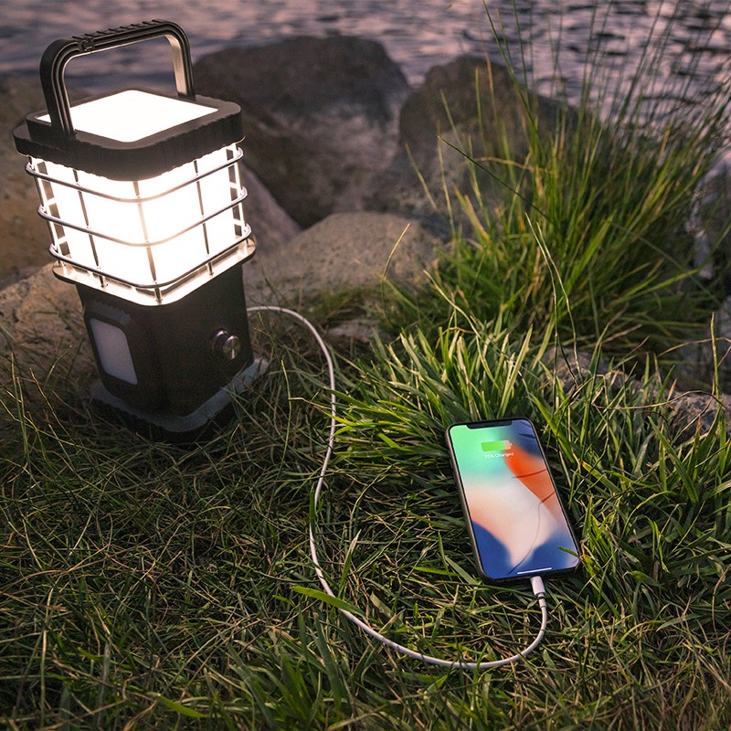 Lampe de camping LED Wild Land avec haut-parleur bluetooth batterie