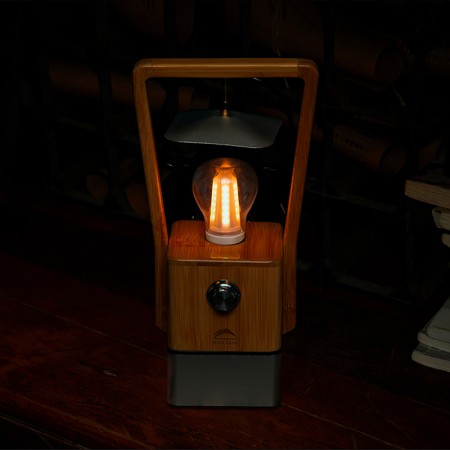 Lanterne LED Bamboo Light Wild Land lampe de camping portable sans fil powerbank mode d'éclairage