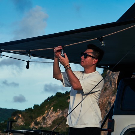 WLS15SBSL Guirlande LED lumière chaude WildLand avec haut-parleur bluetooth pour sortie en tente de toit