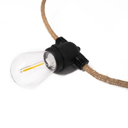 Guirlande LED lumière chaude WildLand avec haut-parleur bluetooth pour sortie en tente de toit détail sur lampe