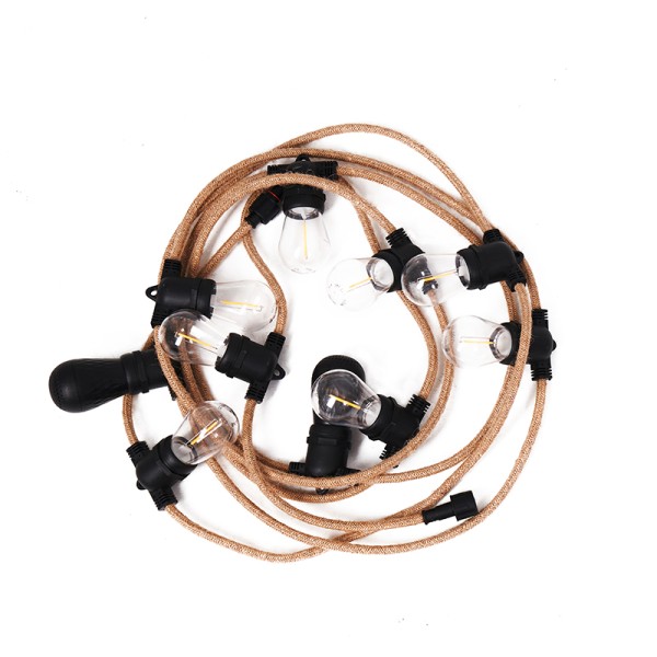 Guirlande LED lumière chaude WildLand avec haut-parleur bluetooth pour sortie en tente de toit