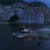 Guirlande LED lumière chaude WildLand avec haut-parleur bluetooth pourséjour vacances en tente de toit vanlife