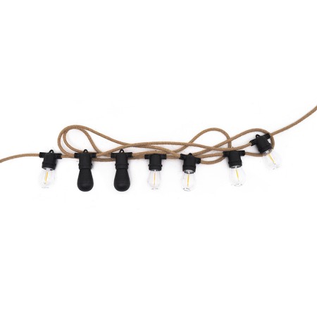 Guirlande LED lumière chaude WildLand avec haut-parleur bluetooth pour sortie en tente de toit 14 ampoules