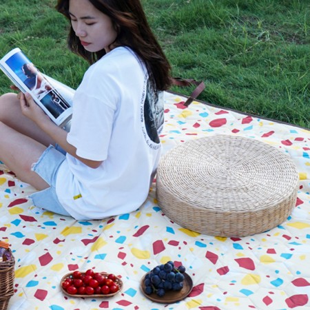 Picnic pad Wildland couverture de pique-nique isolante et imperméable jaune pour goûter en extérieur