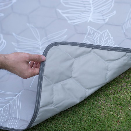 Picnic pad Wildland couverture de pique-nique douce grise avec côté imperméable