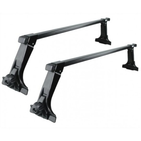 Jeep Wrangler JK - 2 barres de toit Thule SquareBar acier 100 kg