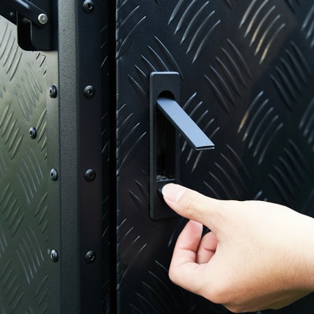 Cuisine de camping pliante et portable version pro Wild Land aluminium porte de placard