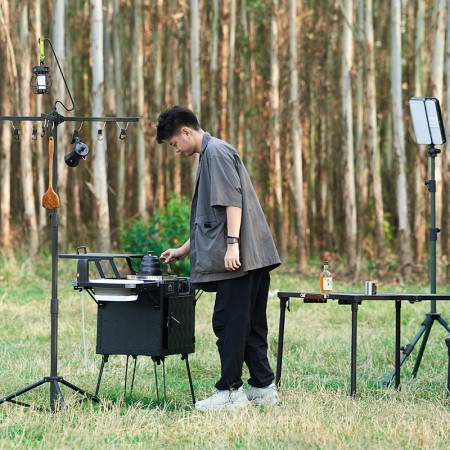 Cuisine de camping pliante et portable version pro Wild Land aluminium accessoire indispensable