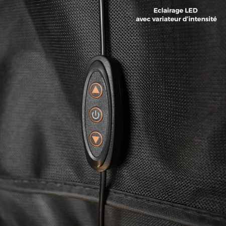 Vickywood grande tente de toit souple Big Willow 140 grise  ou camel avec éclairage intérieur intégré