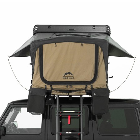 Tente de toit coque alu compacte Neo-Frontier de WildLand porte fermée