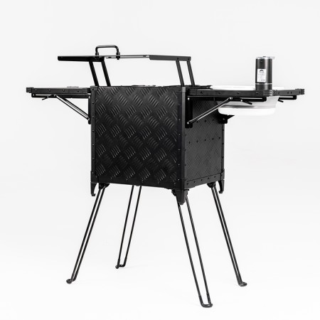 Cuisine de camping pliante et portable version pro Wild Land aluminium tout-en-un