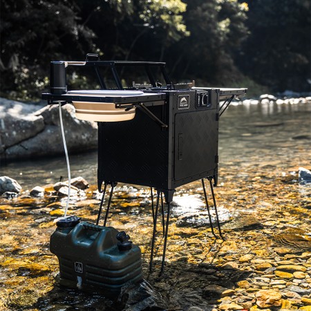 Cuisine de camping pliante et portableversion pro Wild Land pour le bivouac et camping