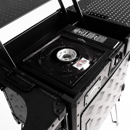 Cuisine de camping pliante et portable Wild Land aluminium réchaud inclus