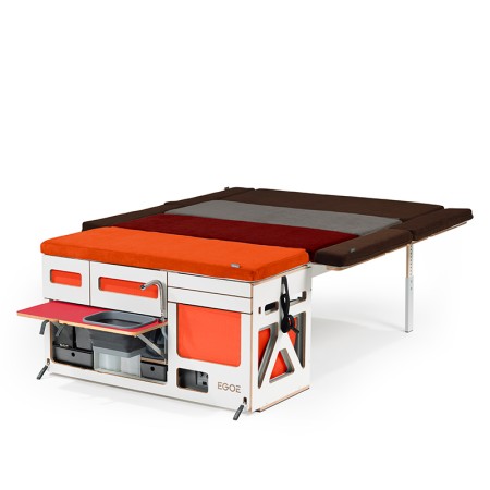 EGOE malle de camping Nestbox Roamer 550 pour van et fourgon haut de gamme VW Caravelle T4 T5