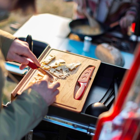 EGOE Kombishop malle de camping Nestbox Roamer 550 pour van et fourgon planche incluse