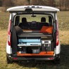 EGOE Kombishop malle de camping Nestbox Roamer 550 pour van et fourgon ouverte