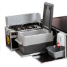 Malle de camping pour cuisiner dans ludospace QUQUQ Kombishop KombiBox avec réchaud et frigo