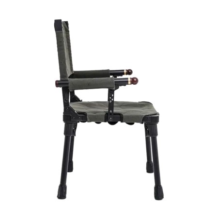 modèle d'exposition Wild Land MTS-C chaise de camping pliable aluminium et coton vue de côté