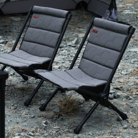 modèle d'exposition Wild Land MTS-X paire de fauteuils chaises de camping basse, pliante, en aluminium et coton