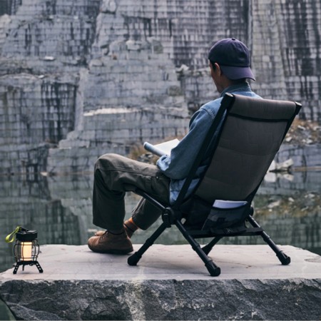 modèle d'exposition Wild Land MTS-X chaise de camping basse, pliante, en aluminium et coton haut de gamme