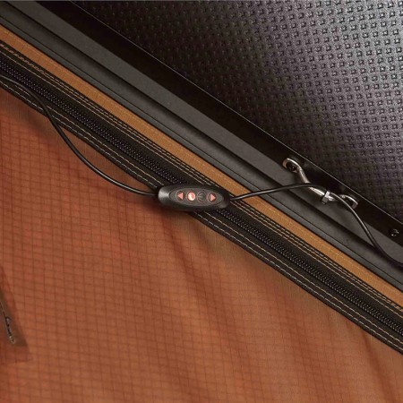 Tente de toit rigide aluminium 2 places Vickywood Cumaru Up 145 camel ruban LED éclairage intérieur