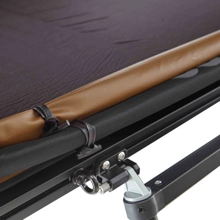 Tente de toit rigide aluminium 2 places Vickywood Cumaru Up 145 camel haute qualité