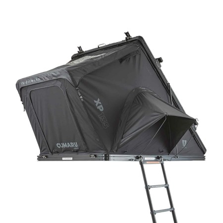 Tente de toit rigide en aluminium Cumaru XP 135 – All Black de Vickywood vue latérale