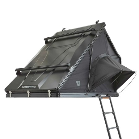 Tente de toit rigide en aluminium Cumaru XP 135 – All Black de Vickywood vue de la coque