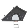 Tente de toit rigide en aluminium Cumaru XP 135 – All Black de Vickywood profil triangulaire