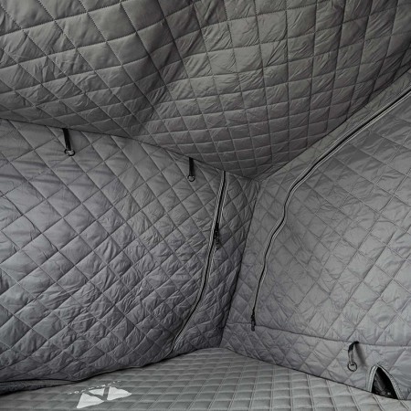 Vickywood Teak 135 - Doublure thermique pour tente de toit hybride avec ouverture