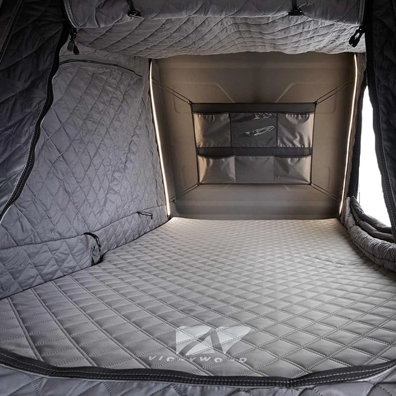 Vickywood Teak 135 - Doublure thermique pour tente de toit hybride